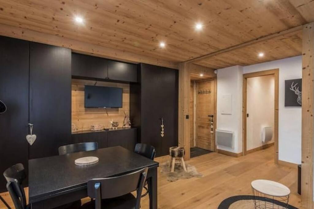 Charmant T2 Megeve, 10 Min A Pied Du Centre エクステリア 写真