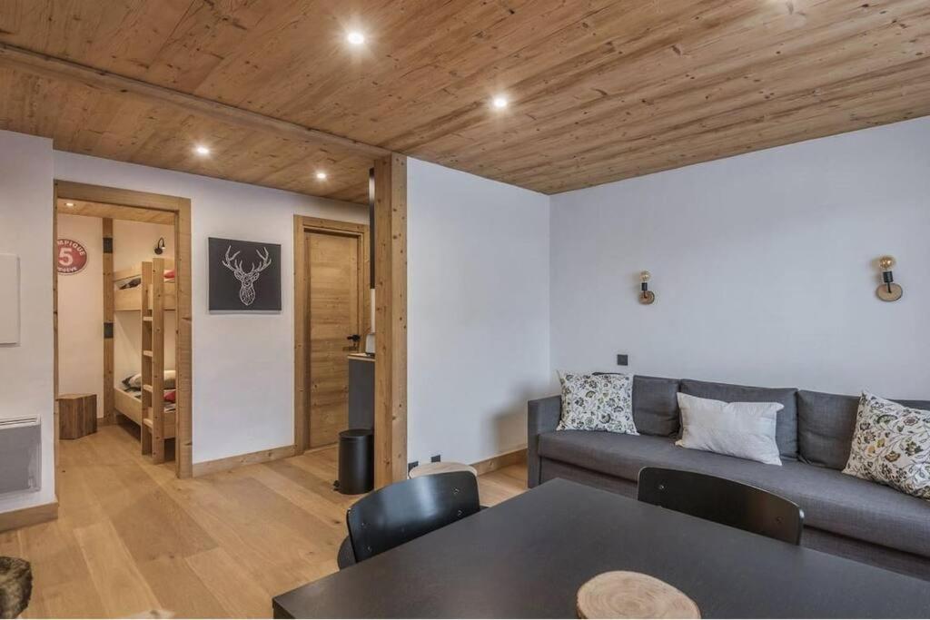 Charmant T2 Megeve, 10 Min A Pied Du Centre エクステリア 写真